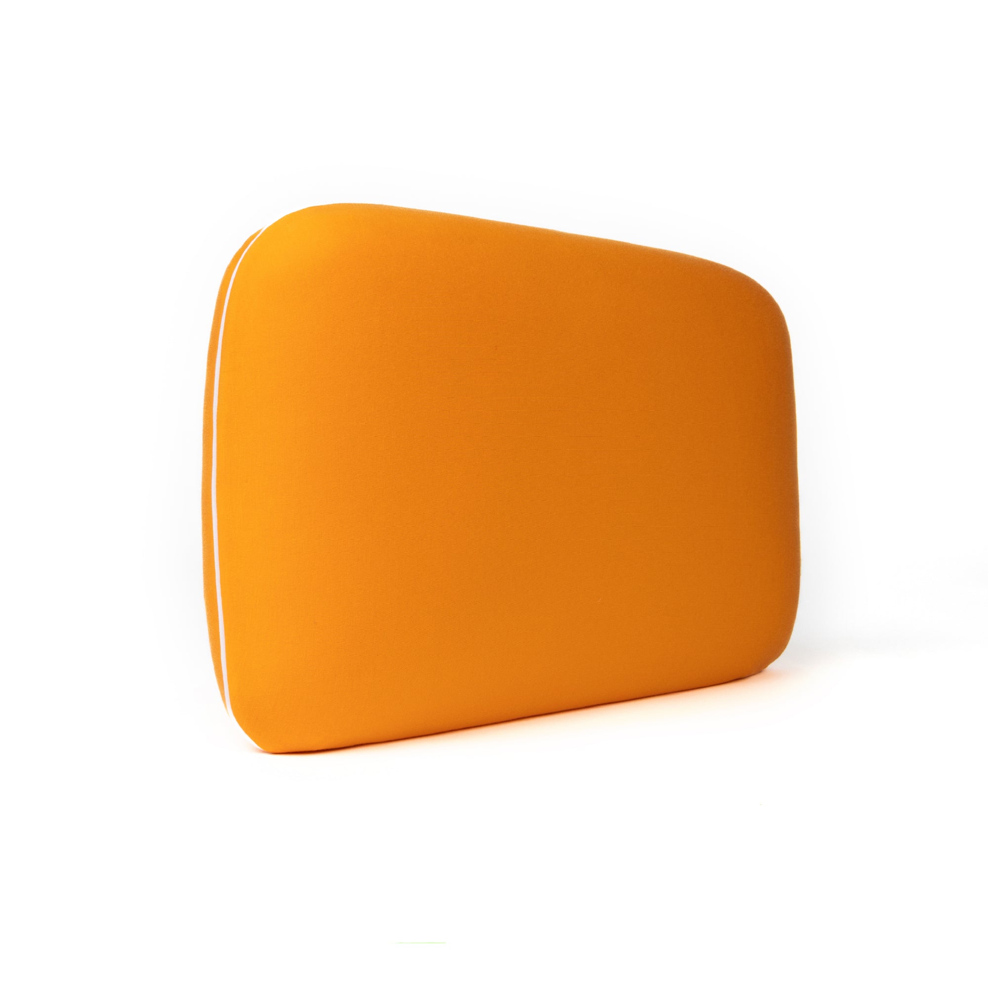 Orange Cream JellieSkinz Pillow Case for Kids! An orange pllow case with white piping along the edges.