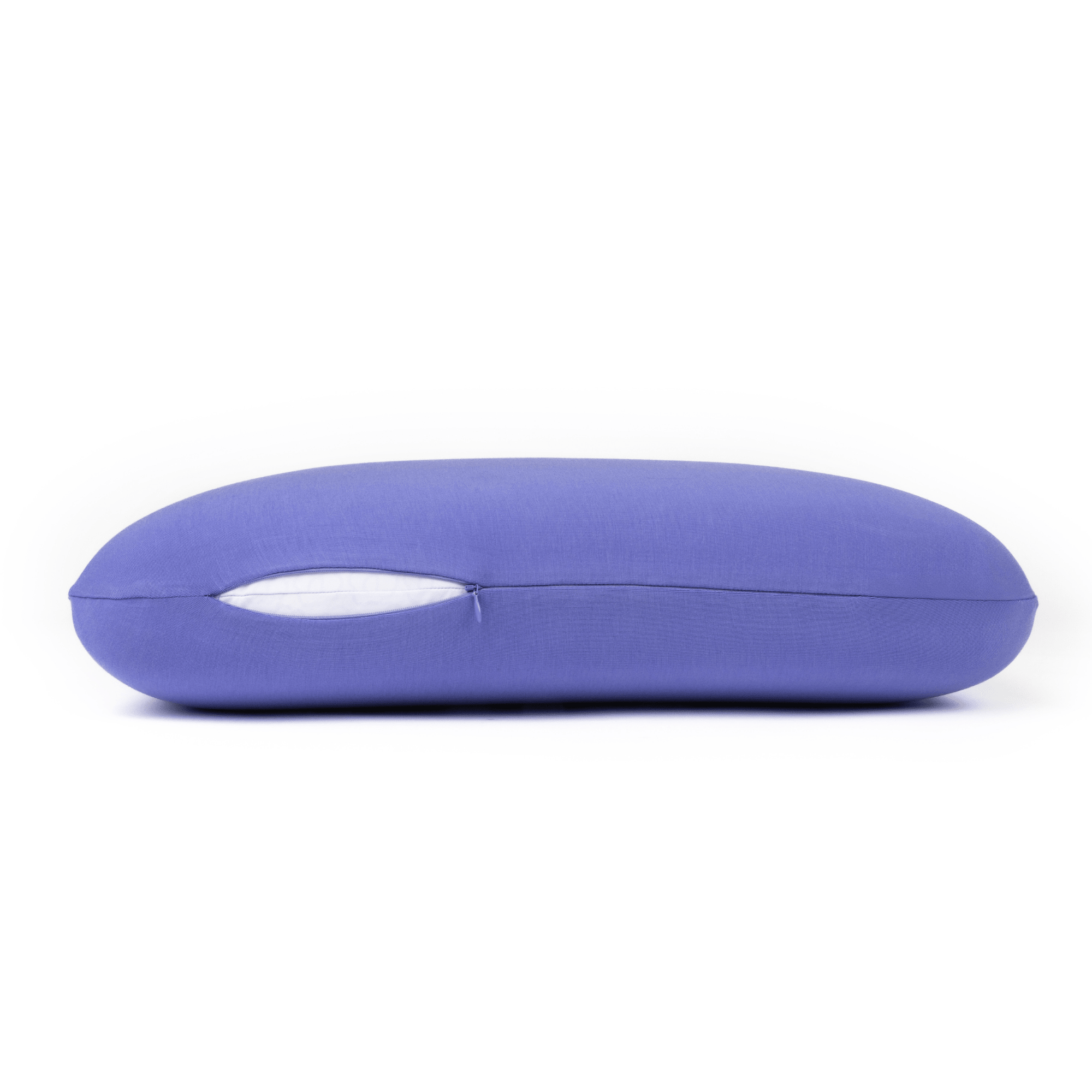 Grape Pop JellieSkinz Pillow Case for Kids! A purple pillow case with orange piping along the edges.